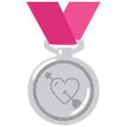 cuore con freccia + medaglia d’argento
