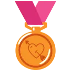 cuore con freccia + medaglia di bronzo