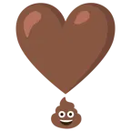 cacca + punto esclamativo a cuore