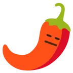 faccina inespressiva + peperoncino