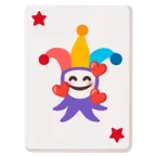 smiling face with hearts + joker