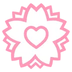 cuori + fiore bianco