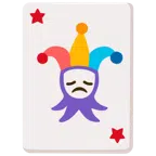 Jokerkarte + enttäuschtes Gesicht