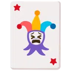 Jokerkarte + müdes Gesicht
