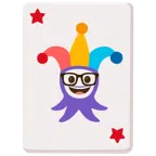 Jokerkarte + Strebergesicht