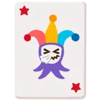 Jokerkarte + niesendes Gesicht