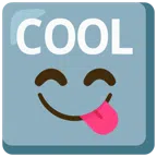 COOL button + face savoring food