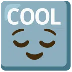 COOL button + relieved face