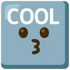 COOL button + kissing face