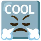 COOL button + face with steam from nose
