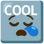 COOL button + sleepy face