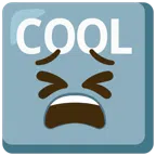 COOL button + tired face