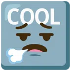 COOL button + face exhaling
