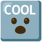 COOL button + face with open mouth