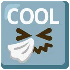 COOL button + sneezing face