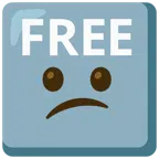 FREE button + confused face
