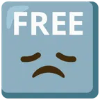 FREE button + disappointed face