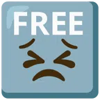 FREE button + persevering face