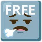 FREE button + face exhaling