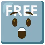 FREE button + astonished face