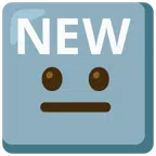 NEW button + neutral face