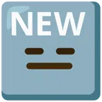 NEW button + expressionless face