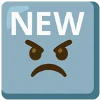 NEW button + angry face