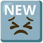 NEW button + persevering face