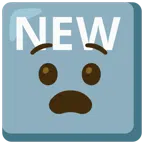 NEW button + anguished face