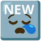 NEW button + sleepy face