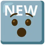 NEW button + hushed face