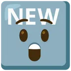 NEW button + astonished face