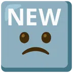 NEW button + slightly frowning face