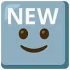 NEW button + slightly smiling face