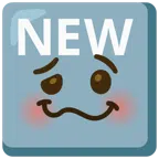 NEW button + woozy face