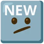 NEW button + face with diagonal mouth