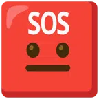 SOS button + neutral face