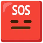 SOS button + expressionless face