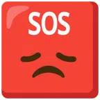 SOS button + disappointed face