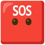 SOS button + face without mouth
