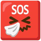 SOS button + sneezing face