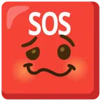 SOS button + woozy face
