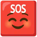 SOS button + smiling face