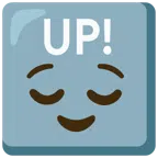 UP! button + relieved face
