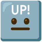 UP! button + neutral face