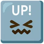 UP! button + confounded face