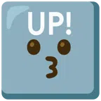 UP! button + kissing face