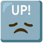 UP! button + disappointed face