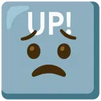 UP! button + worried face