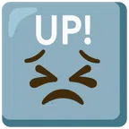 UP! button + persevering face